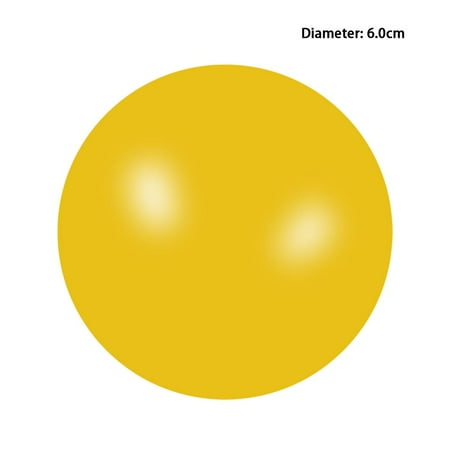 

4 Pcs Sticky Ball Wall Ceiling Tossing Ball Stress Relief Toy Children Adults TPR Vent Toy Yellow 6cm