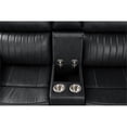 thumbnail image 6 of Aviator Modern Style Recliner Sectional Sofa made with Wood in Black, 6 of 7