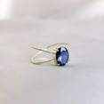 thumbnail image 5 of Natural Iolite Ring, 14K Solid Yellow Gold Iolite Ring, Iolite Cross Ring, September Birthstone Ring, Iolite Jewelry, Statement Ring, 5 of 7