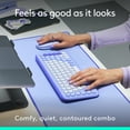 thumbnail image 6 of Logitech POP ICON Combo, Bluetooth Keyboard and Mouse Combo, Comfortable Typing, programmable Keys and Buttons, Lilac, 6 of 12