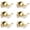 Polished Brass, variant on Oil Rubbed Bronze Interior Door Levers Keyless Passage Door Knobs with Reversible Handles Wave Style Hall Closet Door Locksets 2 Pack