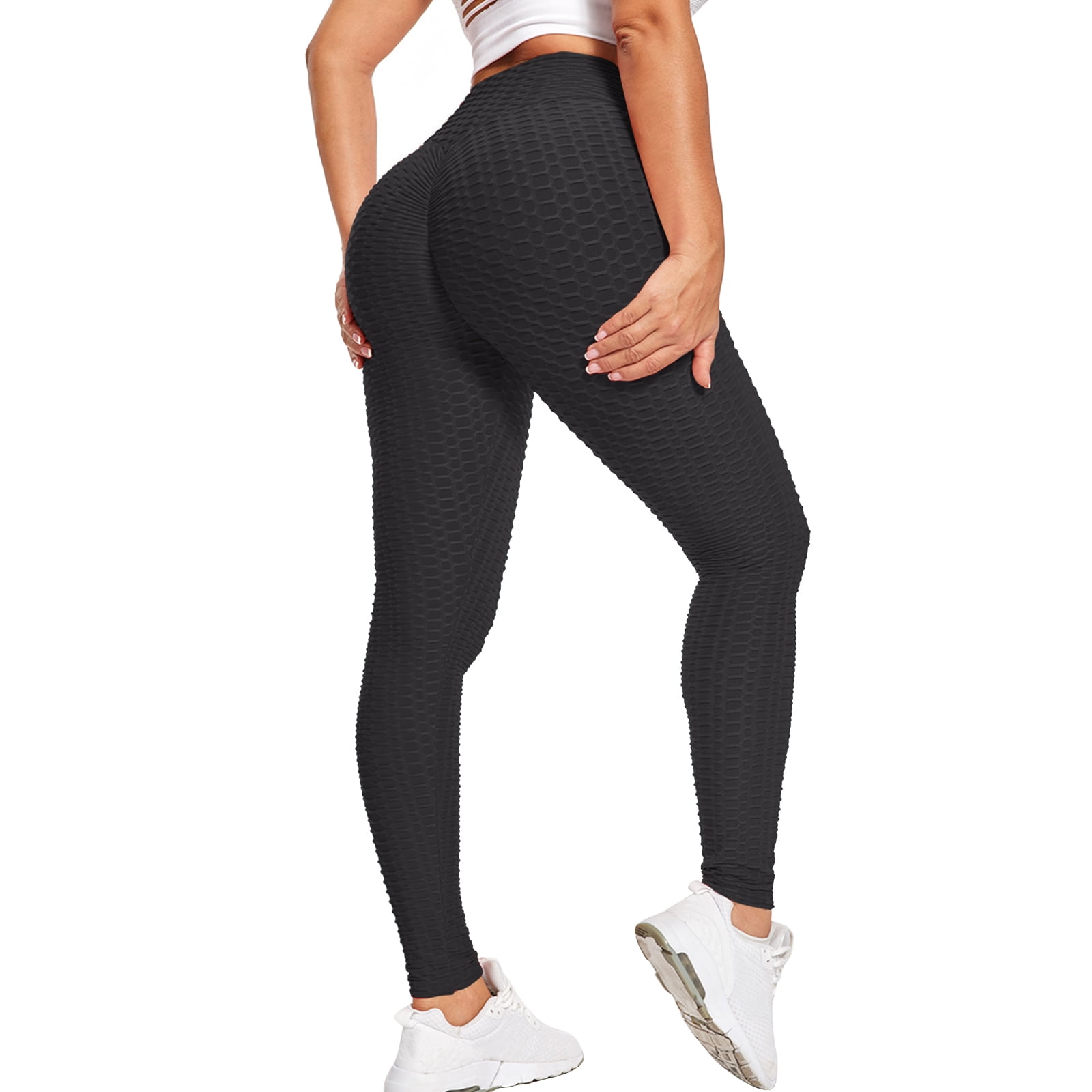 Dainzuy Womens High Waist Yoga Pants Tummy Control Slimming Booty Leggings Workout Fitness Running Butt Lift Tights
