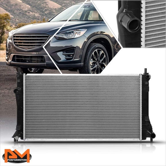 PM PERFORMOTOR Aluminum Core OE Style Cooling Radiator for 12-17 Mazda 5 AT/MT 2.5 L4 DPI-13220