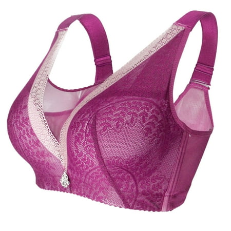 

Zuwimk Bras For Women Push Up Women s Full Figure Wirefree Minimizer Support Bra C S