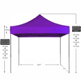 thumbnail image 3 of American Phoenix 10x10 ft Purple Pop up Canopy Tents Portable Commercial Fair Shelter, 3 of 5