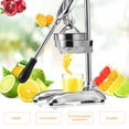 thumbnail image 3 of stainless steel manual juicer, manual juicer with lever - manual juicer for lemon, lime, orange, pomegranate fresh juice household commercial juice machine, 3 of 9