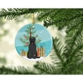 thumbnail image 2 of Merry Christmas Tree Black Russian Terrier Ceramic Ornament, 2 of 3