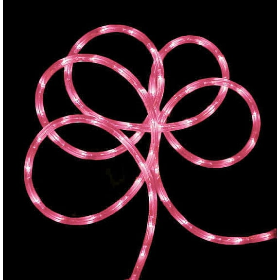Northlight LED Commercial Grade Outdoor Christmas Spool Rope Lights - Pink - 150' Clear Wire