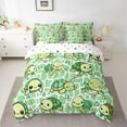 thumbnail image 2 of Castle Fairy Preppy Children Green Sea Turtle Bedding Comforter Set 7-Piece,Marine Animal King Bedding Sets,Cartoon Ocean Wildlife Ultra Soft Bed Sheets,Breathable Home Decor,Reversible, 2 of 8
