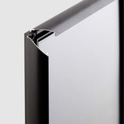M&T Displays Snap Frame 11x17, 1 Profile, Aluminum, Wall Mounted - Black / 10pcs / Front Loading