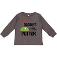 thumbnail image 3 of Inktastic Daddy Little Putter Mini Golf Boys or Girls Long Sleeve Toddler T-Shirt, 3 of 5