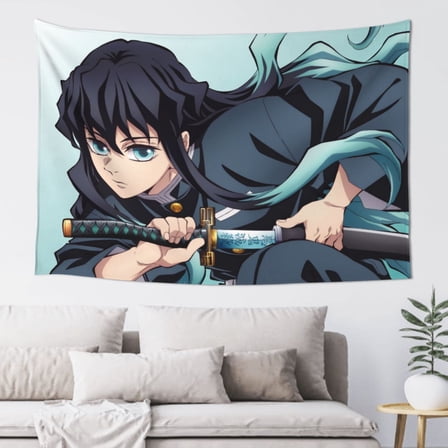 Muichiro Tokito Tapestry Wall Hanging Home Decoration Wall Blanket Dormitory Living Room Bedroom Backdrop Poster( 60x40inch)