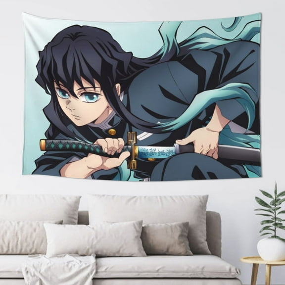 Muichiro Tokito Tapestry Wall Hanging Home Decoration Wall Blanket Dormitory Living Room Bedroom Backdrop Poster( 60x40inch)