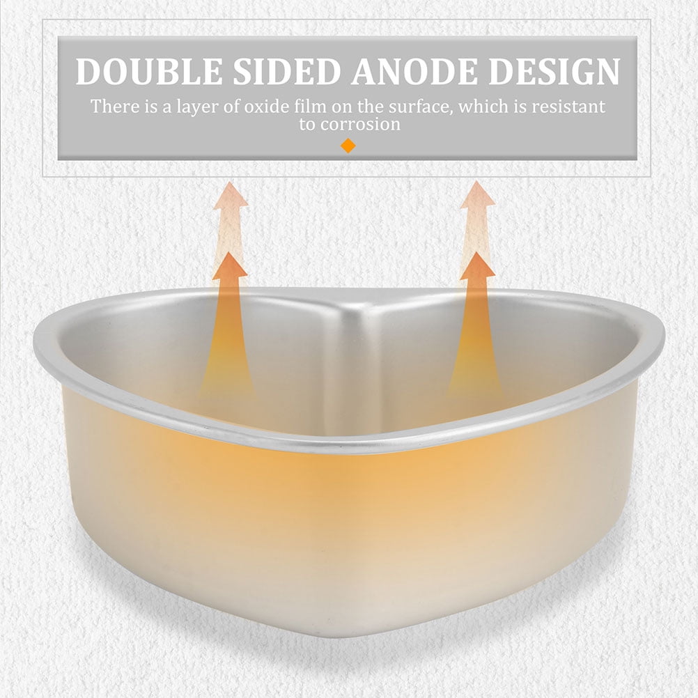 2 Pcs Heart Cake Mold Flat Skillet Baking Pans Heart Shaped Cake Pan Metal Cake Pan Cake Pans Shapes Heart Shaped Pot