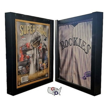 Sports Program Display Frame Lot of 2 Magazine Black Standard Size Over .5" Deep
