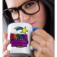 thumbnail image 2 of 3drose, Shooting Star Rainbow Awesome Microwave Operator, 11oz Two-tone Blue Mug, 2 of 6