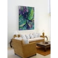 thumbnail image 5 of "Leaf Reflection 4" Painting Print on Wrapped Canvas, 5 of 7