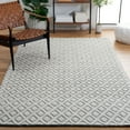 thumbnail image 3 of SAFAVIEH Vermont Thurstan Geometric Wool Area Rug, 4' x 6', Ivory/Green, 3 of 9