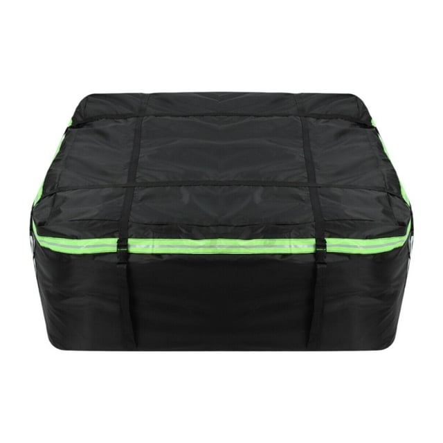 Almencla Car Rooftop Cargo Carrier Roof Rack with Night Reflective Strip, Waterproof Car Rooftop Bag Roof Cargo Bag for Outdoor Travel