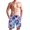 Tie-Dye Art, variant on Dailycode Men's Quick Dry Swim Trunks Beach Shorts Casual Summer Board Shorts with Pockets, Indigo Damask Wallpaper Design