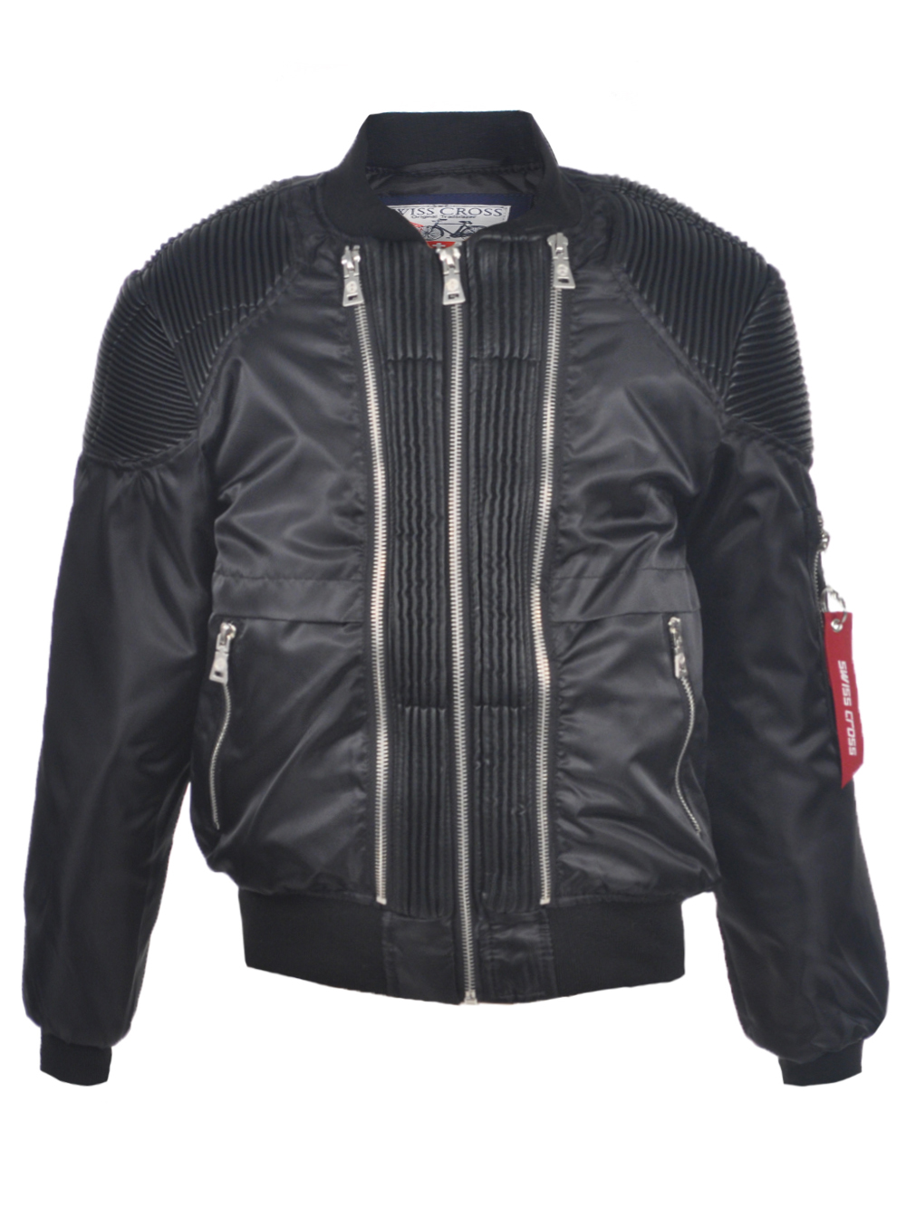 Swiss Cross Swiss Cross Big Boys' "Moto Flight" Flight Jacket (Sizes