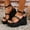 Black, variant on Clearance Black Sandals, Xunlbb Fashion Women Casual Round Head Comfy Sandals Beach Casual Shoes(Black,Size:35)