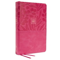 KJV Holy Bible: Large Print Single-Column with 43,000 End-Of-Verse Cross References, Pink Leathersoft, Personal Size, Re, (Hardcover)