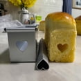 thumbnail image 5 of 2X Molde para Hornear Pasteles,Molde para Pasteles con Forma Corazón Que Fluye, Molde para Pan Cuadrado Aleación de Aluminio con Tubo Central, Herramientas A, 5 of 5