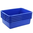 thumbnail image 1 of Obstnny Lavabo de Plástico para Lavabo de Autobús Comercial Pequeño de 8 L, 5 Paquetes, Azul Marino, 1 of 5