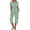 Green, variant on EchfiProm Women Pajamas Cooling Green Short Sleeve Shirts Capris Sleepwear Sets S