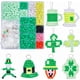 thumbnail image 1 of Kit de 8 juegos de cuentas de poni para hacer tú mismo: cuentas de plástico verdes de 8 mm para el Día de San Patricio. Kit para hacer llaveros., 1 of 9