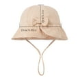 thumbnail image 4 of Posijego Baby Girls Sun Hat Cute Cotton Summer Soft Adjustable Size Outdoor Beach Hat for Toddler Girls, 4 of 4
