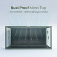 thumbnail image 3 of Phailozoo 120-Gallon Terrarium, Front Opening Reptile Enclosure with Top Screen Ventilation, 4x2x2, 3 of 9