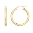 thumbnail image 1 of Large Tube Hoop Earrings - 14k Yellow Gold, 1 of 5
