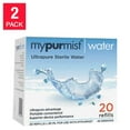 thumbnail image 1 of MyPurMist MyPurMist Eau Stérile Ultrapure pour Tous les Vaporisateurs et Humidificateurs Portables 20 Recharges, jusqu'à 100 Séances, 1 of 2