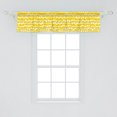 thumbnail image 2 of Ambesonne Yellow and White Window Valance, Doodle Circles, 54" X 12", Earth Yellow and White, 2 of 3