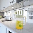 thumbnail image 3 of 2500ml Transparent Plastic Measuring Pitcher Milk Tea Pot Cold Water Kettle for Storing and Serving Beverage (Light Green), 3 of 9