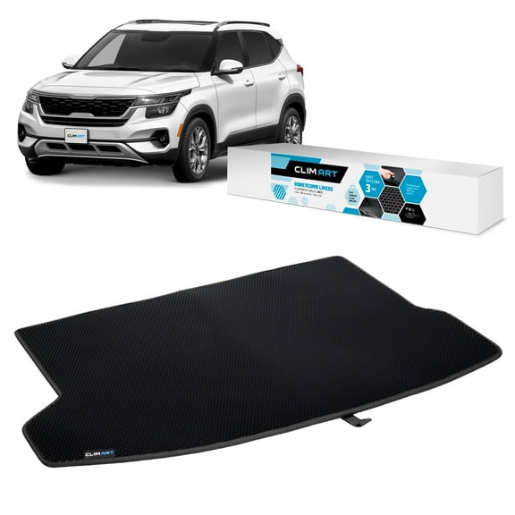 CLIM ART Cargo Liner for Kia Seltos 2021-2026 Custom Fit Trunk Mat, with Honeycomb Dirtproof & Waterproof Technology - All-Climate, Heavy Duty, Anti-Slip Cargo Liner, Luggage - FL01120175