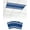 Blue White, variant on Dark Sage Green Fluorescent Light Covers for Ceiling Lights 4x2 feet,1 Pack Magnetic Light Filters for Classroom,Farmhouse Sage Green White Striped Fluorescent Light Shade Panel for Office School