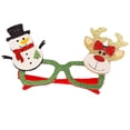 thumbnail image 3 of Bewildely Gafas de Navidad Decoraciones para fiestas Juguetes para niños adultos Papá Noel Muñeco de nieve Cuernos Gafas Navidad Decoración Vacaciones Kits de decoración para fiestas 4# Bewildely HA000270-04B, 3 of 6