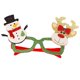 thumbnail image 3 of Bewildely Gafas de Navidad Decoraciones para fiestas Juguetes para niños adultos Papá Noel Muñeco de nieve Cuernos Gafas Navidad Decoración Vacaciones Kits de decoración para fiestas 4# Bewildely HA000270-04B, 3 of 6