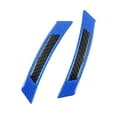 thumbnail image 1 of 2 piezas tiras reflectantes para puerta de coche Anti-colisión autoadhesivas fibra de carbono impermeable seguridad advertencia cinta de Azul negro, 1 of 9