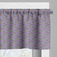 thumbnail image 3 of Ambesonne Abstract Window Valance, Creative Nested Rounds, 54" X 12", Cocoa and Violet, 3 of 5
