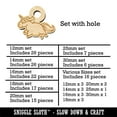 thumbnail image 2 of Chubby Unicorn Running Wood Mini Charms Shapes DIY Craft Jewelry - With Hole - 18mm (17pcs), 2 of 7