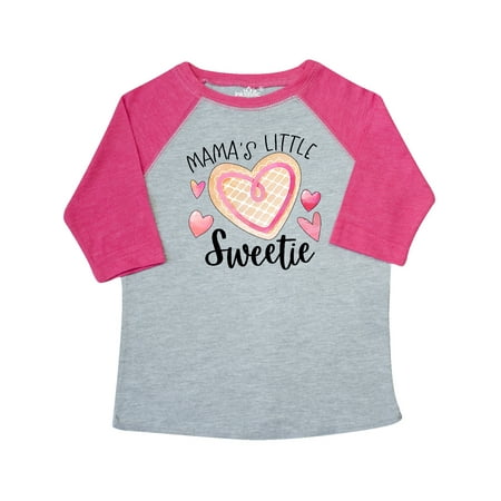 

Inktastic Mama s Little Sweetie with Pink Heart Cookie Gift Toddler Boy or Toddler Girl T-Shirt