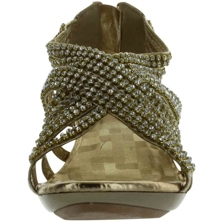 Forever Link Angel 41K Little Girls Rhinestone Heel Platform