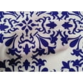 thumbnail image 5 of oneOone Cotton Poplin Indigo Blue Fabric Asian Mosaic Craft Projects Decor Fabric Printed By The Yard 42 Inch Wide, 5 of 6