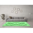 thumbnail image 3 of Ahgly Company Indoor Round Southwestern Emerald Green Country Area Rugs, 5' Round, 3 of 4