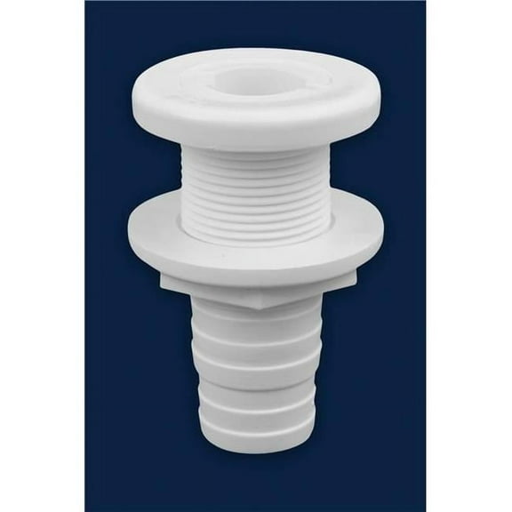 Attwood 38741 1.13 in. Polypropylene Thru-Hull, White