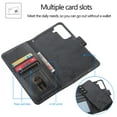 thumbnail image 4 of Allytech Wallet Case for Samsung Galaxy S22 5G (6.1 inch) 2022 Model, Detachable Bumper PU Leather Shockproof Slim Stand Card Slots Case with Hand Strap for Samsung S22, Black, 4 of 7
